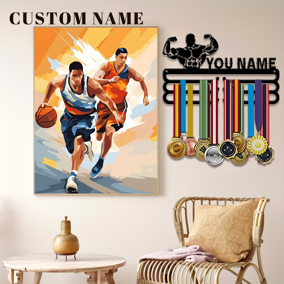 Health & Wellness Nurse Coach - custom Health, fitness Metal medal display