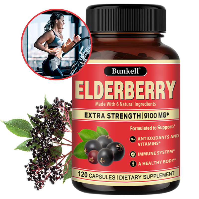 Health And Wellness Promotion - Elderberry Capsules, Antioxidant, Support Immune System