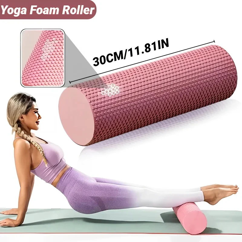 Health Wellness Fitness - Hexagonal EVA Foam Yoga Roller, 9.5cm