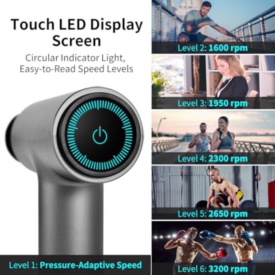 Massage Gun deep Tissue 6 Spee - огляд і ціна Massage Gun Deep Tissue