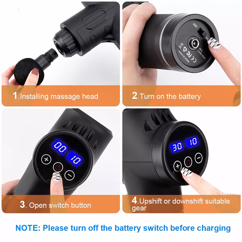 Fascial Massage Gun Electric P - огляд і ціна Health Wellness Fitness