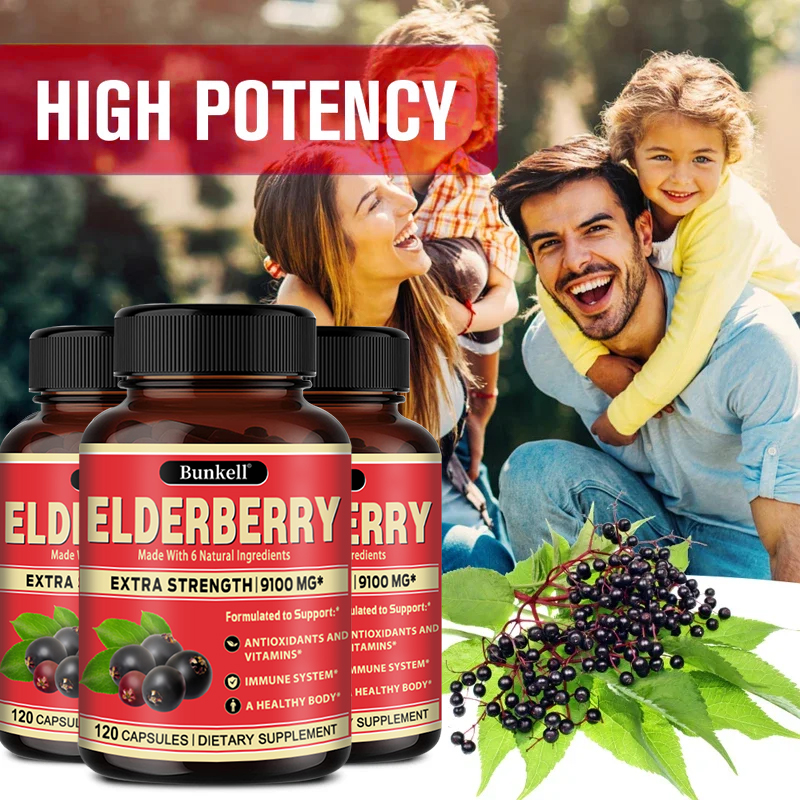 Elderberry Capsules, Antioxida - огляд і ціна Health And Wellness Promotion