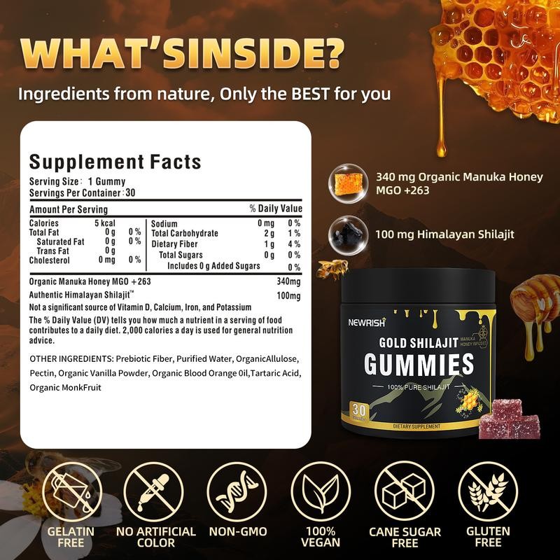 Shilajit Gummies - Promotes Br - огляд і ціна Health And Wellness Promotion