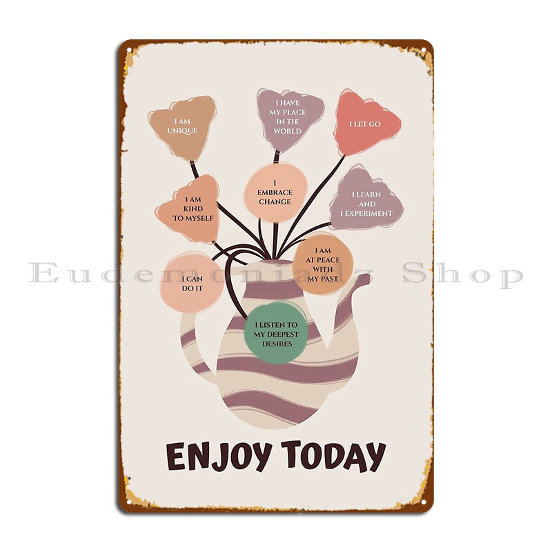 Positive Affirmation Floral Ar - огляд і ціна Health Wellness Poster